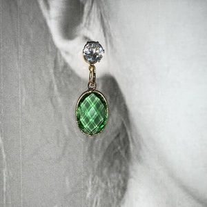 Hand Crafted Green Sheer Earrings
